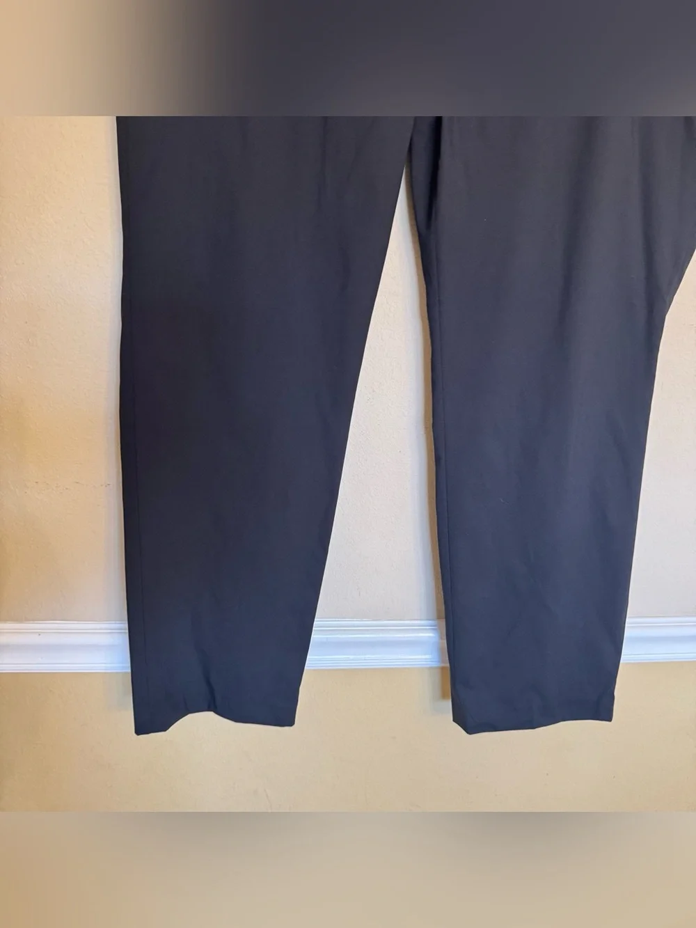 Perry Ellis Premium Mens 42x32 Black Dress Pants Premium Flex Wrinkle Resistant